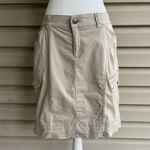 •Biaggini• Italian Designer Khaki Skirt - Size 8 (EUR 42)